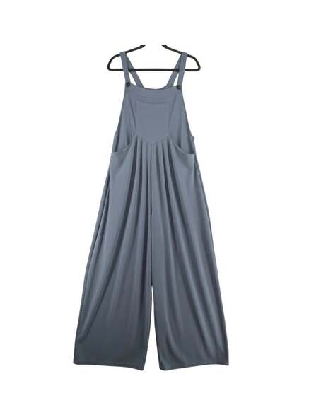 NWT Halara Button Pocket Waffle Overall Small Mountain Spring Blue - Picture 1 of 5
